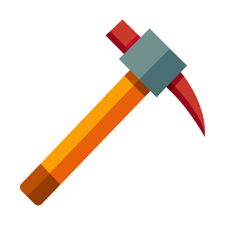Hammer icon. Construction work repair and build theme. Isolated design. Vector illustrationのイラスト素材