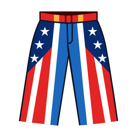 Pants icon. United states america independence nation us country and national theme. Isolated design. Vector illustrationのイラスト素材