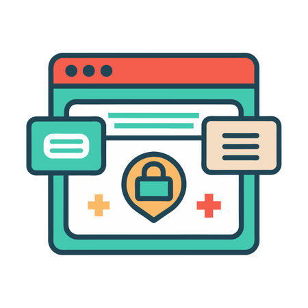 Protection of personal data concept. Vector illustration, flat design.のイラスト素材