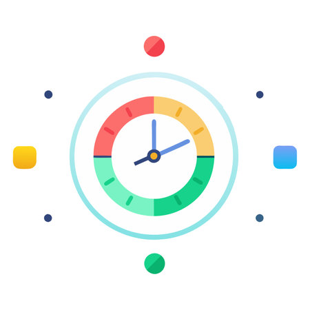 Clock icon, vector illustration. Flat design style with long shadow,eps10のイラスト素材
