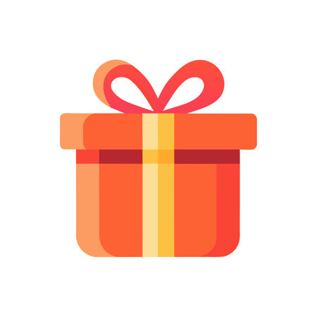 Gift box icon vector isolated on white background for your web and mobile app design, Gift box logo conceptのイラスト素材