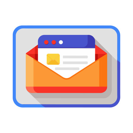 Envelope mail icon. Flat illustration of envelope mail icon for web designのイラスト素材