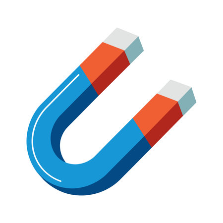 Magnet icon vector isolated on white background for your web and mobile app designのイラスト素材