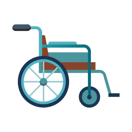 Wheelchair icon. Medical health care hospital and emergency theme. Isolated design. Vector illustrationのイラスト素材