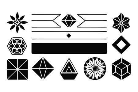 Best collection set of Website border, web page divider shapes. Geometric and organic separator headers for graphic design template - app, banner, page, poster, menu vector illustrationのイラスト素材