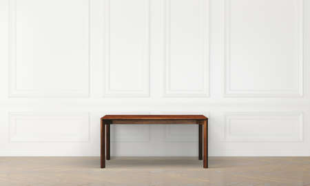 Modern interior with white wallの写真素材