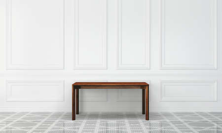 modern interior with white wallの写真素材