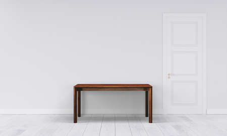 Office interior with white wallの写真素材