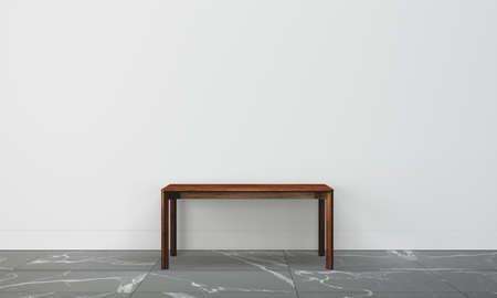 Modern interior with white wallの写真素材