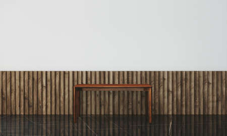 Office interior with white wallの写真素材