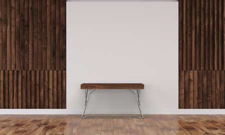 Office interior with white wallの写真素材