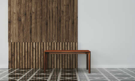 Office interior with white wallの写真素材