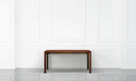 Office interior with white wallの写真素材