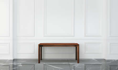 Modern interior with white wallの写真素材