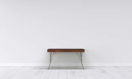 modern interior with white wallの写真素材