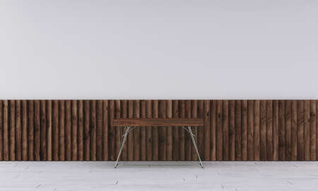 Office interior with white wallの写真素材
