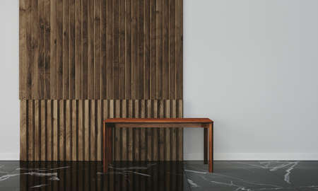 modern interior with white wallの写真素材