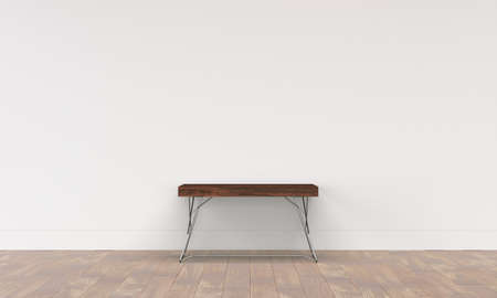 modern interior with white wallの写真素材