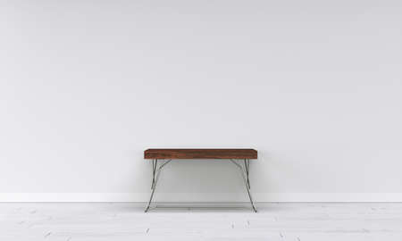 Elegant interior, modern office with white wall and elegant floor.の写真素材