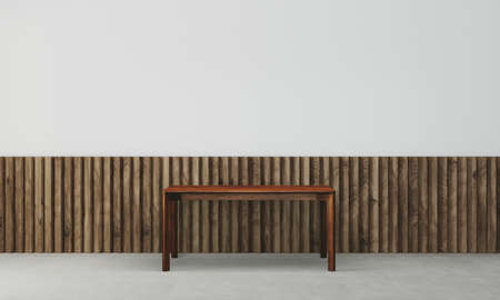 Elegant white wall with modern floorの写真素材
