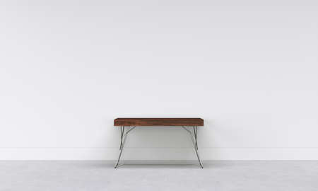 modern interior with white wallの写真素材