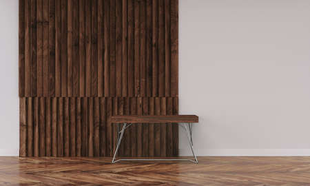 Modern interior with white wallの写真素材