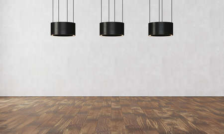 modern interior with white wallの写真素材