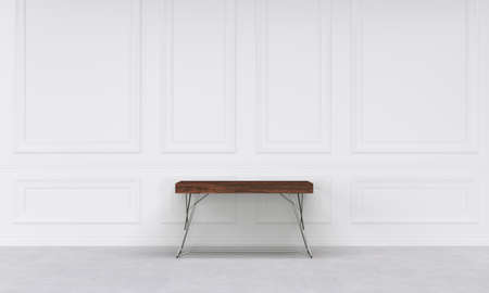 modern interior with white wallの写真素材