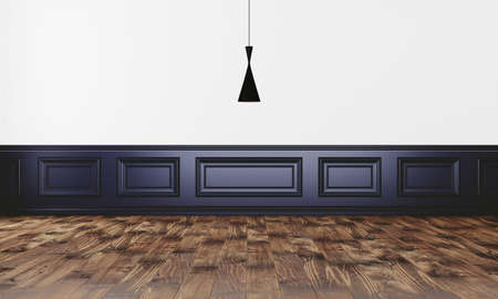 Elegant white wall with modern floorの写真素材
