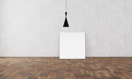 Modern interior with white wallの写真素材