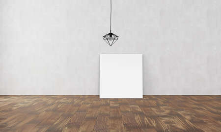 Modern interior with white wallの写真素材
