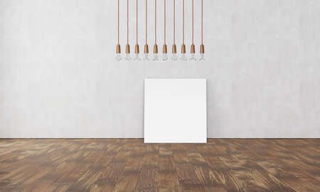 Modern interior with white wallの写真素材