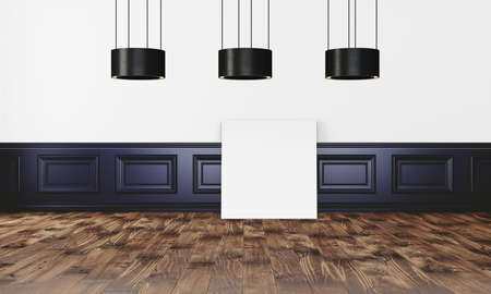 Modern interior with white wallの写真素材
