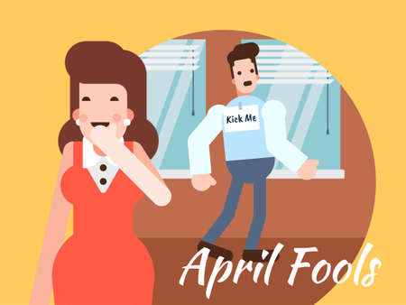 April Fools Day illustrationのイラスト素材