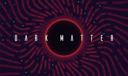 Illustration of a hypothetical form of dark matterのイラスト素材