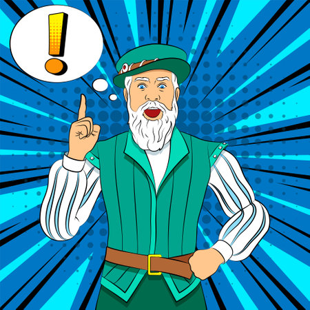 Brilliant idea pop art vector illustration who get a brilliant ideaのイラスト素材