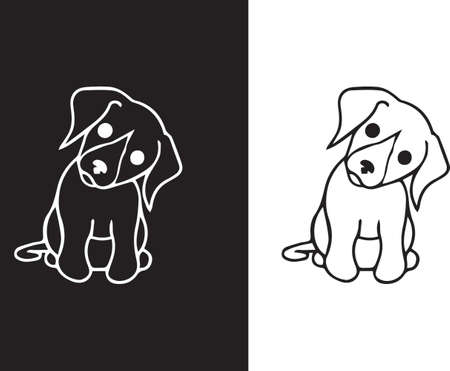 Dog vector file | Editable fileのイラスト素材