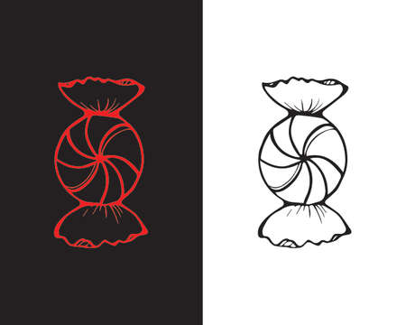 Peppermint Candy vector file | Editable fileのイラスト素材