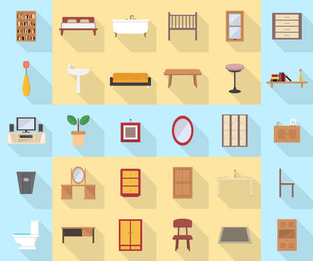Interior and Furnitureのイラスト素材
