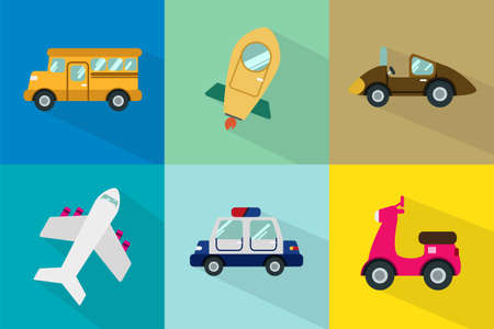 Transport Iconsのイラスト素材