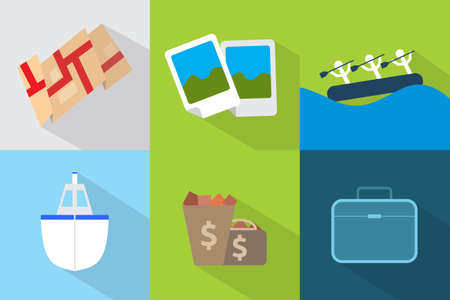 Travel Iconsのイラスト素材
