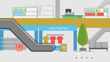 Department Store Backgroundのイラスト素材