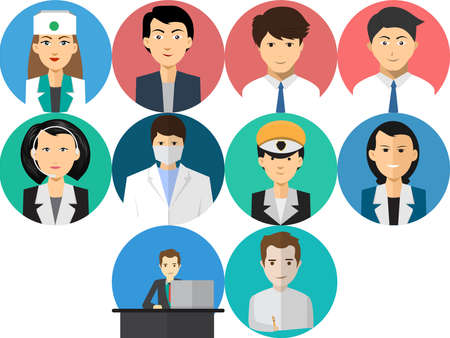 Avatar Icons Setのイラスト素材