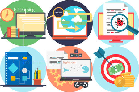 Creative Process Icons Setのイラスト素材