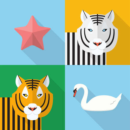 Animals Icons Setのイラスト素材