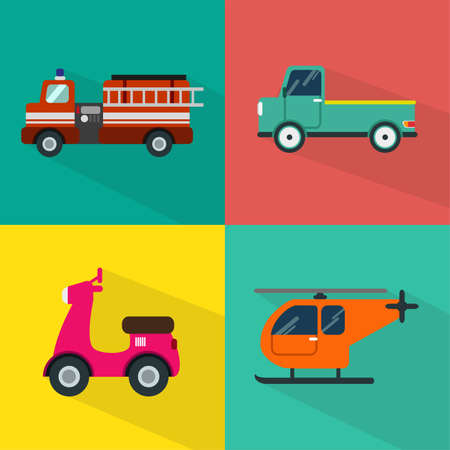 Transport Icons Setのイラスト素材