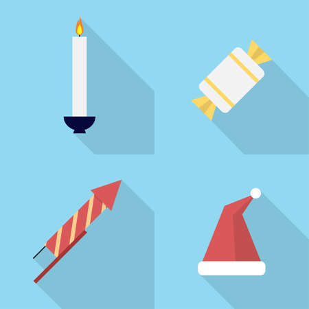 Christmas Icons Setのイラスト素材