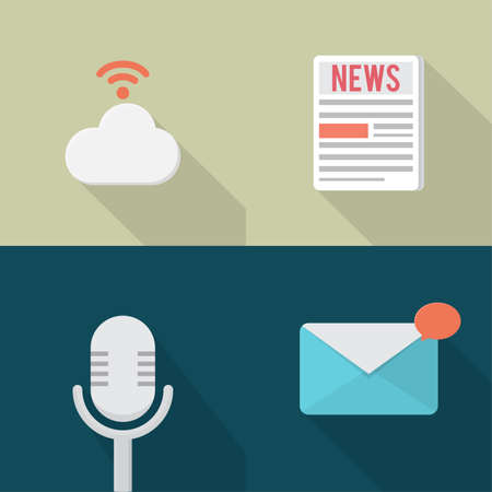 Network and Communicationのイラスト素材