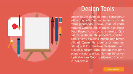 Design Tools Conceptual Bannerのイラスト素材