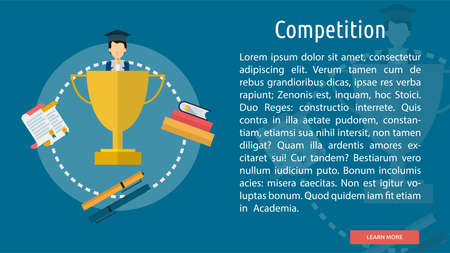 Competition Conceptual Bannerのイラスト素材